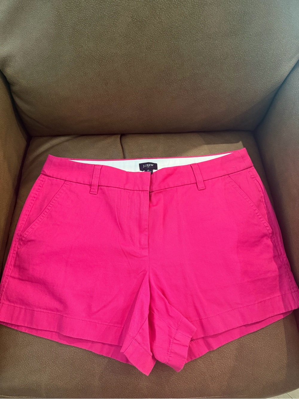 J. Crew Hot Pink Cotton Chino Shorts